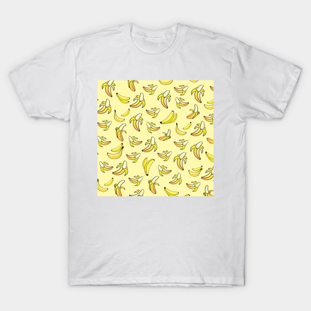 Banana Pattern 2 T-Shirt by B&K